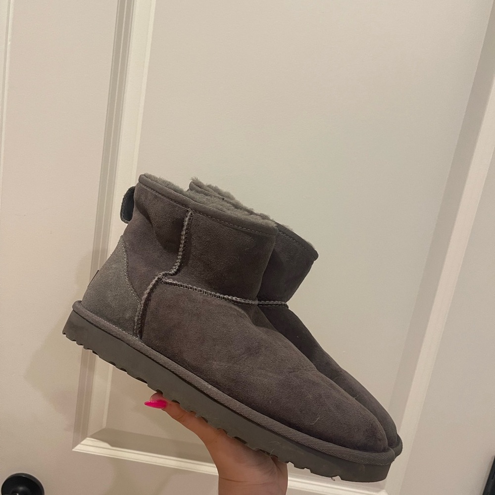 UGG Gray Shearling Boots